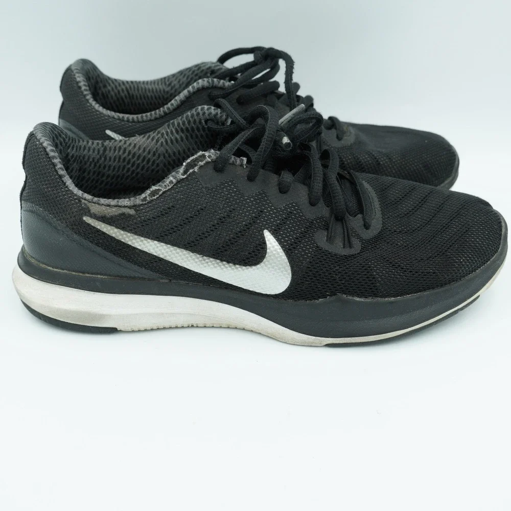 Nike In‎ Season TR 7 Womens 7.5 Black White Training Gym Sneakers 909009-001